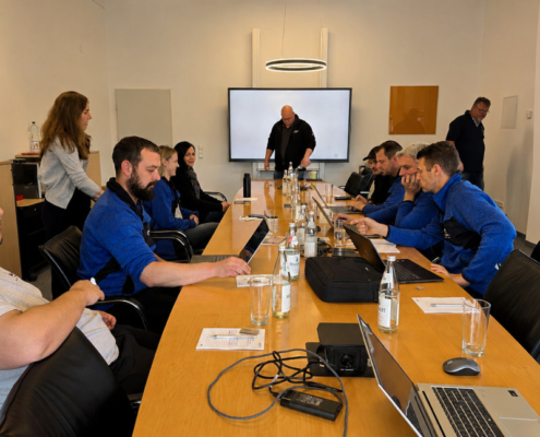 Schroeder Brandschutz WindowMaster Schulung Besprechung